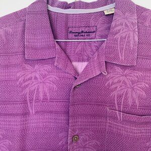TOMMY BAHAMA Tropical Silk Short Sleeve  Camp Shirt XL